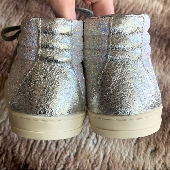 P448 Skate High-Top Sneaker White Glitter - Picture 7 of 13
